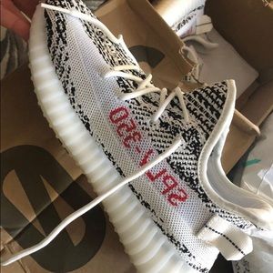 Zebra Yeezys
